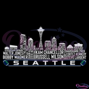 Seattle Football Team All Times Legend Svg Digital File