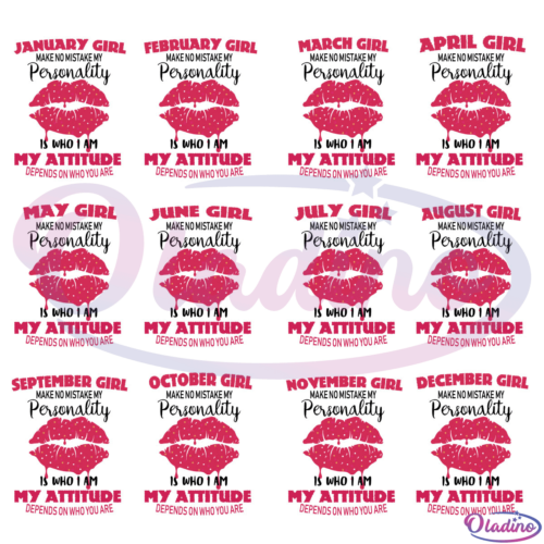 September Girl Make No Mistake My Personality Svg