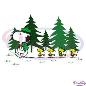 Snoopy Woodstock Camping Svg Digital-Oladino