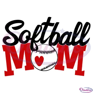 Softball Mom SVG Digital File