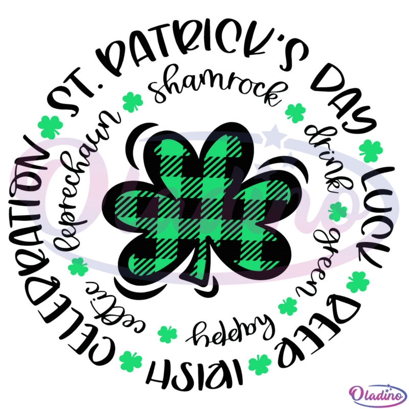 St Patricks Day Celebration Svg Digital Files, Shamrock Svg