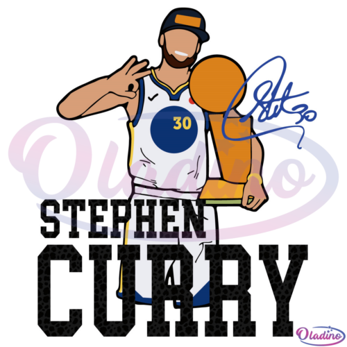 Stephen Curry signature Svg Digital File