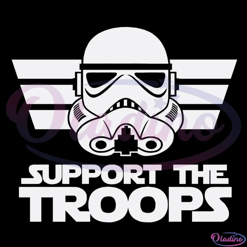 Support The Troops Darth Vader Svg Digital File