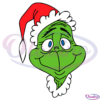 The Grinch Face Funny Grinch Svg, Grinch Christmas SVG Digital File