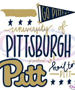 University of Pittsburgh Logo Design Svg