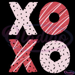 Valentines Day XOXO Cookies Svg Digital File