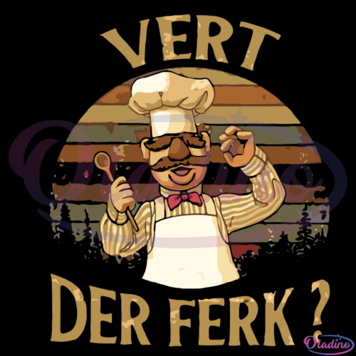 Chef Vert der Ferk Svg Digital File