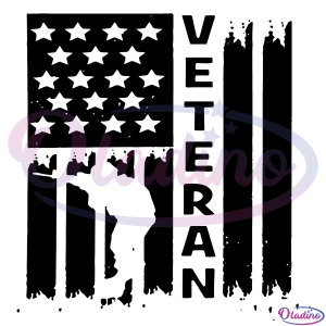 Veteran American Flag Svg Digital File, Veterans Day Svg, Soldier Svg