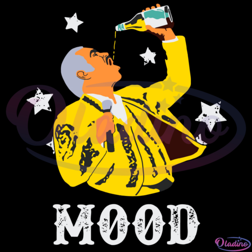 Vicente Fernandez Mood drinkin from Tequila Bottle Svg