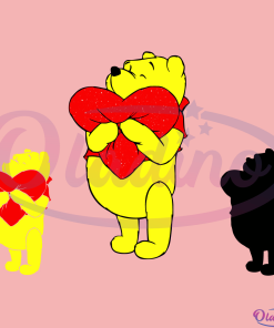 Winnie the Pooh Love Valentine Svg
