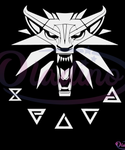 Witcher Logo Svg Digital File, The Witcher Svg, Wild Hunt Necklace Svg
