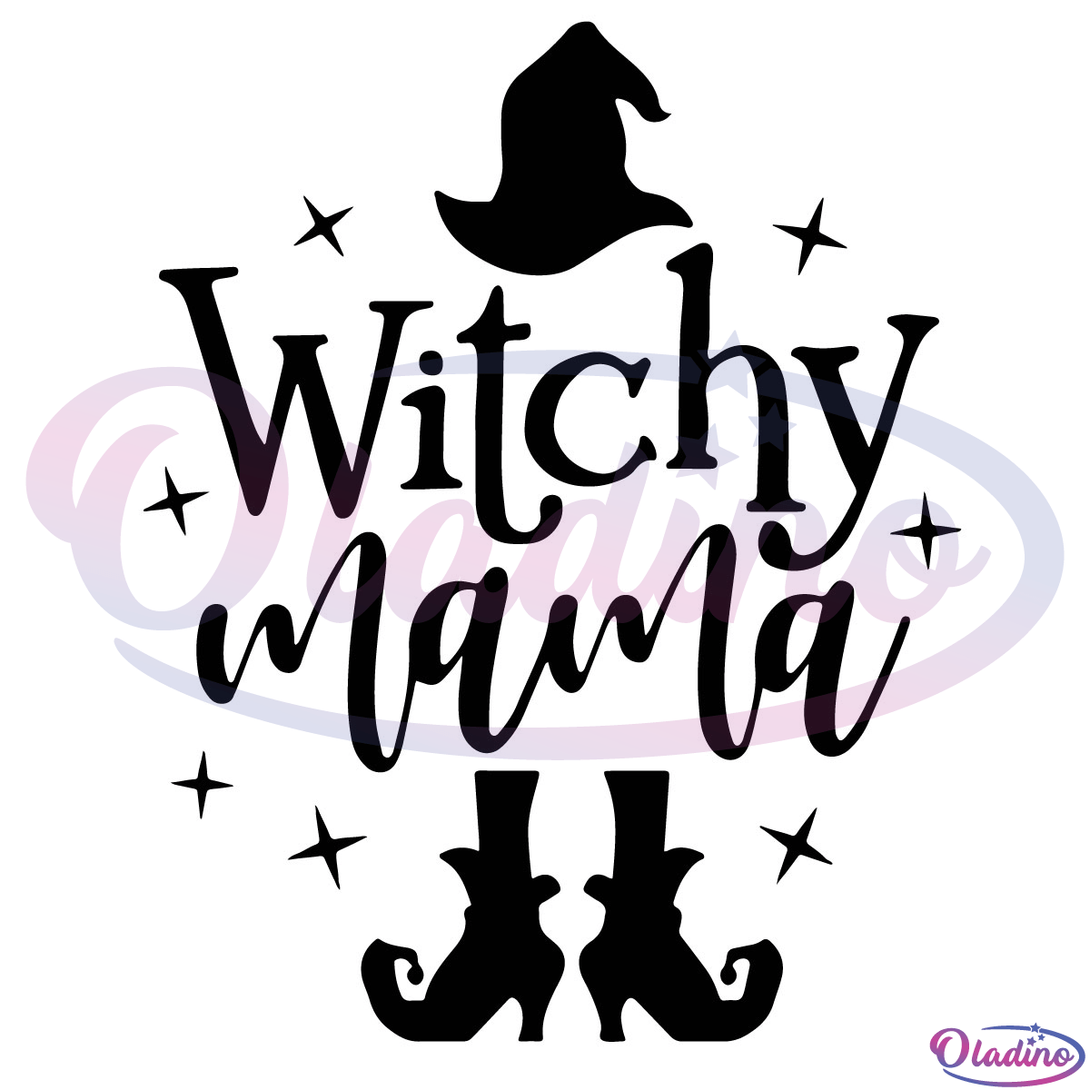 Witchy Mama Halloween Svg Digital File, Mama Witch Svg