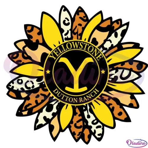 Yellowstone Sunflower Svg Digital File