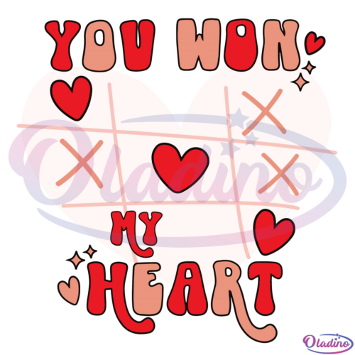 You won my heart Svg Digital File