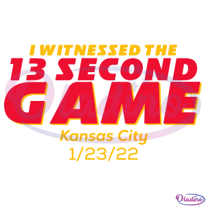 13 Second Kansas City SVG Digital File, Kansas City Football Svg