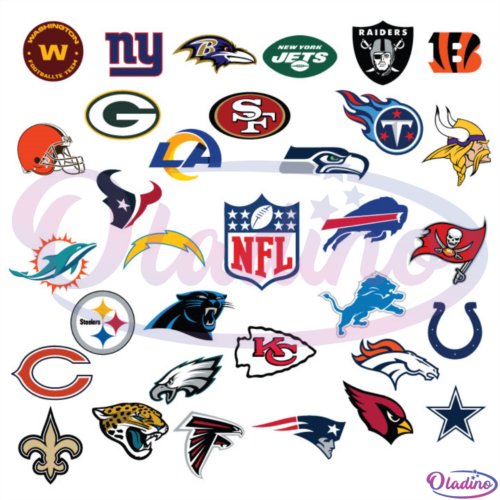 2021 NFL Team Logo Bundle SVG Digital File