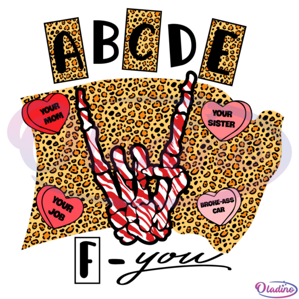ABCDEFU Valentine Sublimation Graphic Svg, Valentine Svg, Funny Valentine Svg