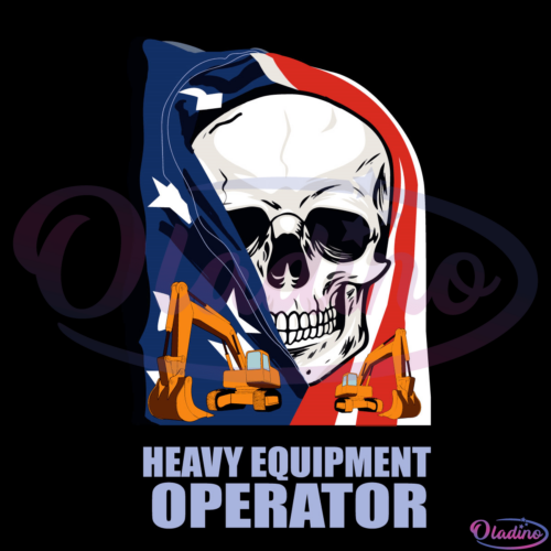 American Heavy Equipment Operator Flag Digtal File