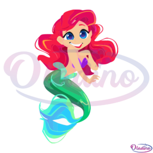 Ariel Mermaid Painting SVG Digital File Disney Svg