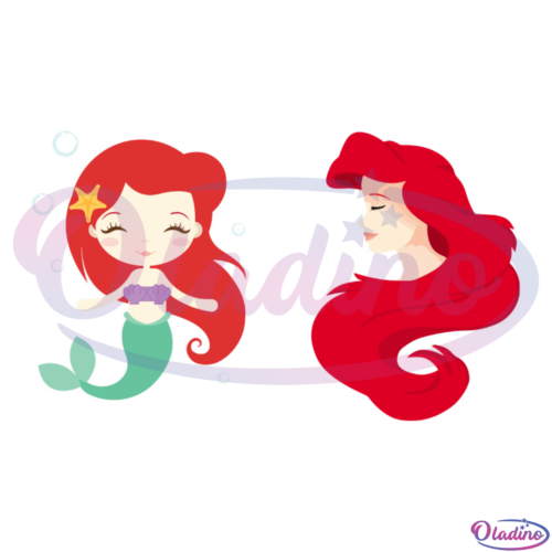 Ariel The Little Mermaid SVG Digital File Disney Svg