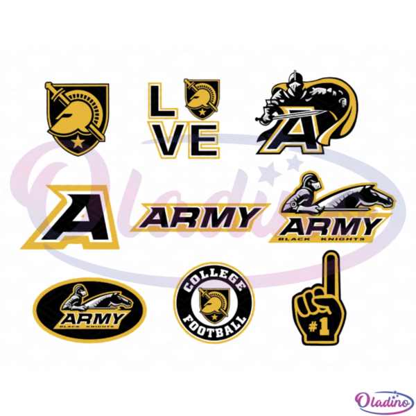 Army Black Knights SVG Digital File bundle NCAA team SVG Files