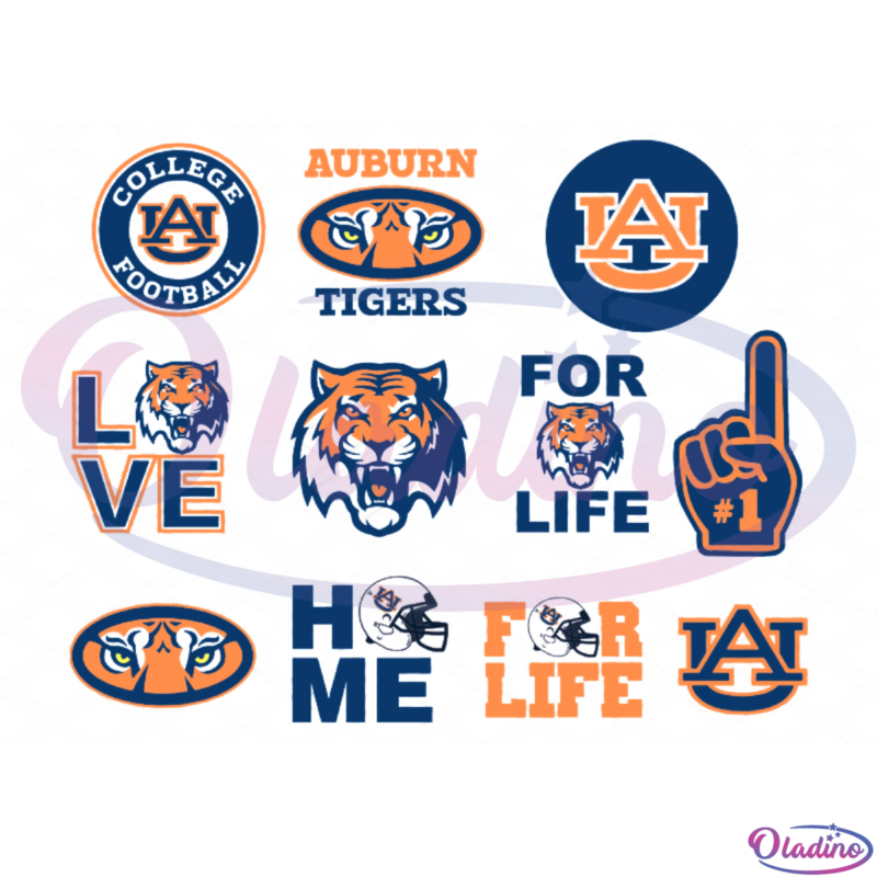 Auburn Tigers SVG Digital File bundle NCAA team svg SVG Files