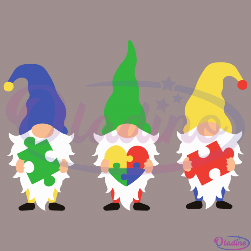 Autism Gnomes SVG Digital File