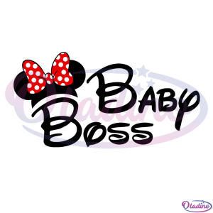 Baby Minnie Boss SVG Digital File Disney Svg, Baby Boss Svg