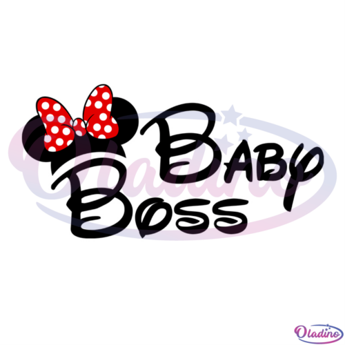 Baby Minnie Boss SVG Digital File Disney Svg