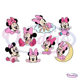 Baby Minnie SVG Digital File Disney Svg, Minnie Svg, Mickey Svg