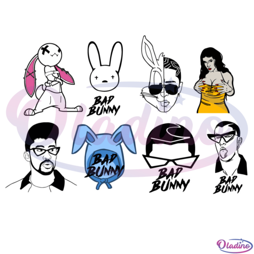 Bad Bunny Bundle SVG Digital File