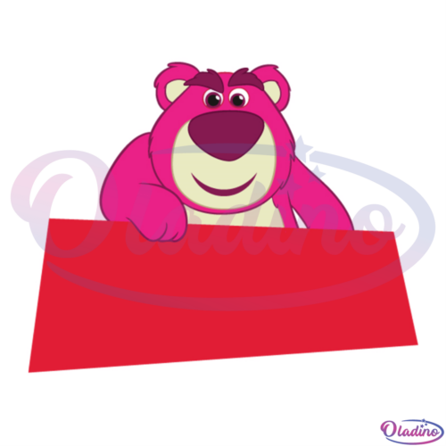 Bear With Toy Story Red Cube SVG Digital File Disney Svg