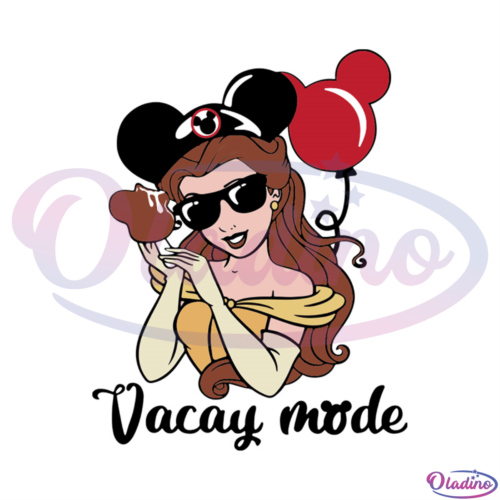 Belle Vacay Mode Disney Chemise Svg