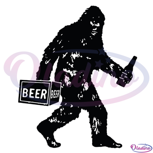 Bigfoot Bring Beer SVG Digital File