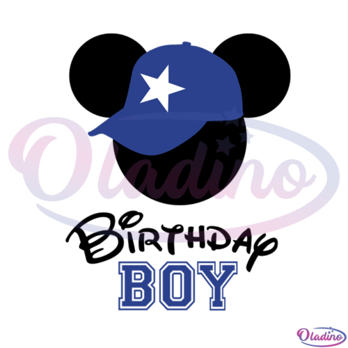 Birthday Mickey Boy SVG Digital File Disney Svg