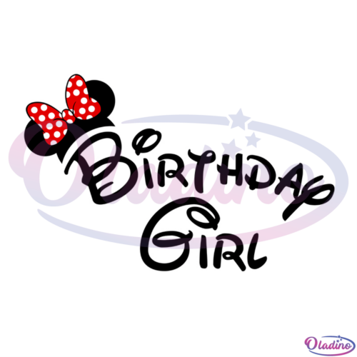 Birthday Minnie Girl SVG Digital File Disney Svg