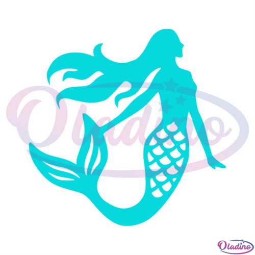 Blue Mermaid SVG Digital File Disney Svg