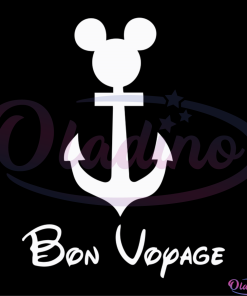 Bon Voyage SVG Digital File Disney Svg, Bon Voyage Mickey Svg