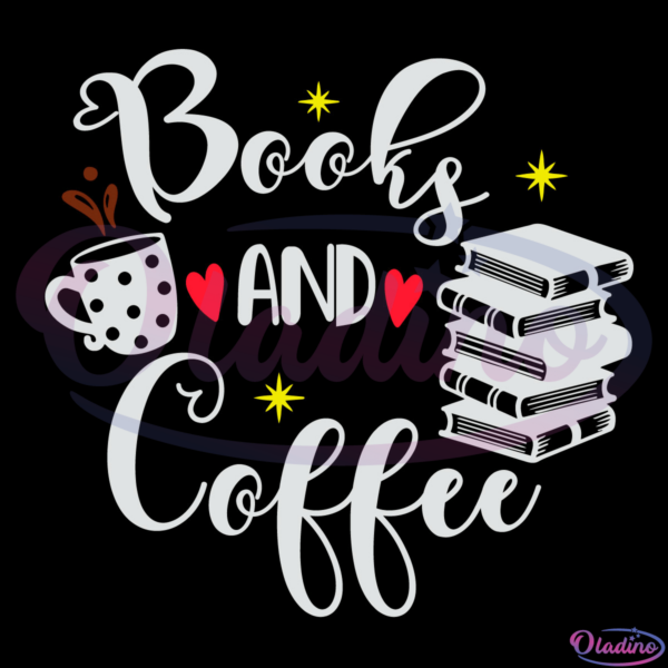 Book And Coffee Svg, Coffee Svg, Book Svg, Cup Of Coffee Svg