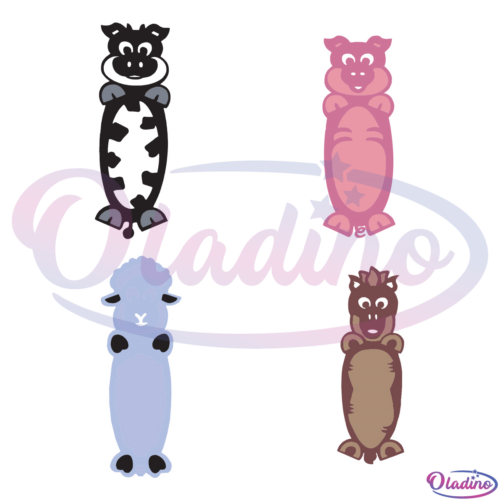 Animal Bookmark SVG Digital File