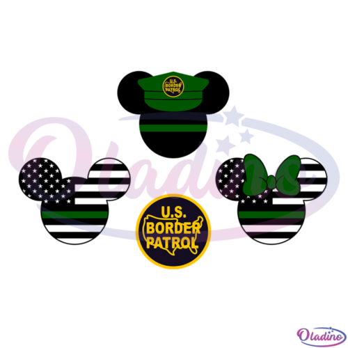 Border Patrol Mickey SVG File Bundle