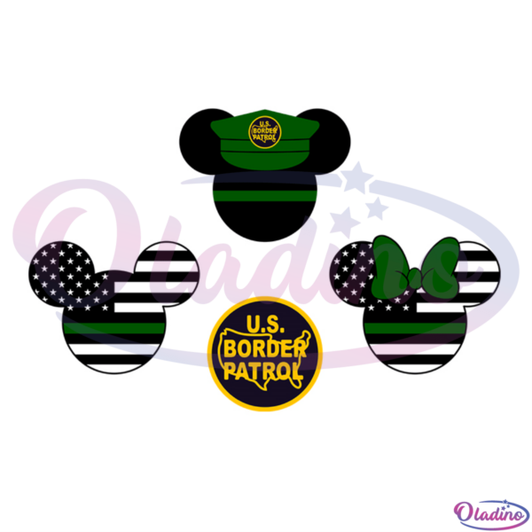 Border Patrol Mickey SVG Digital File Bundle Disney Svg