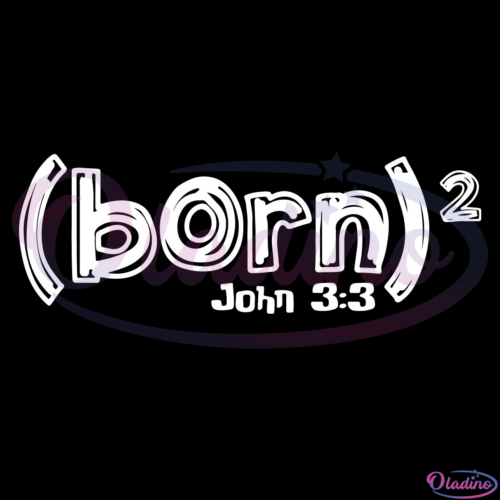 Born Again Born Squared Digital File SVG