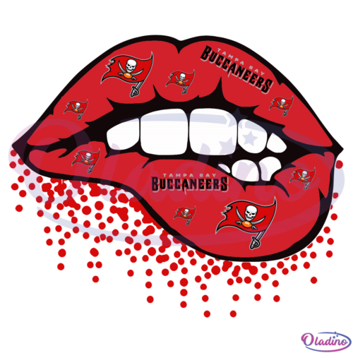 Buccaneers Lips SVG Digital File