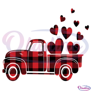 Buffalo Plaid Truck SVG Digital File