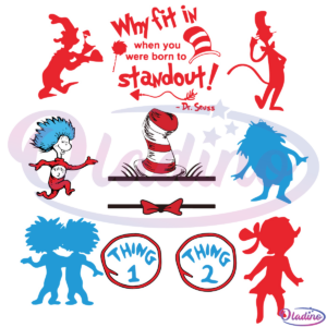 Why Fit In When You Was Born To Standout Bundle Dr Seuss SVG