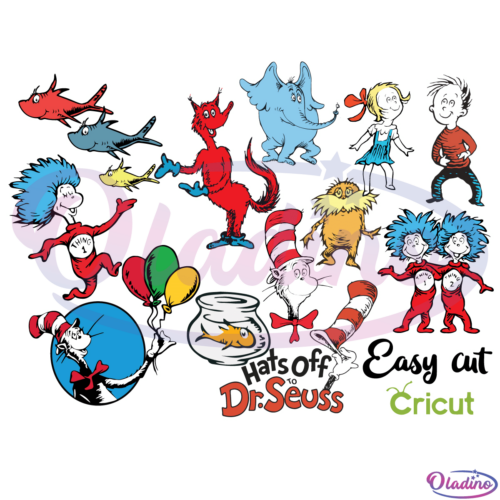 Bundle Characters Dr Seuss SVG Digital File