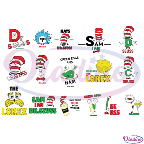 Bundle Dr Seuss Lorax Sam I Am SVG Digital File