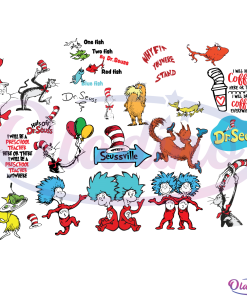 Bundle Dr Seuss Charcters SVG Digital File, Dr Seuss Svg