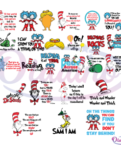 Bundle Dr Seuss Cat SVG Digital File, Dr Seuss Svg